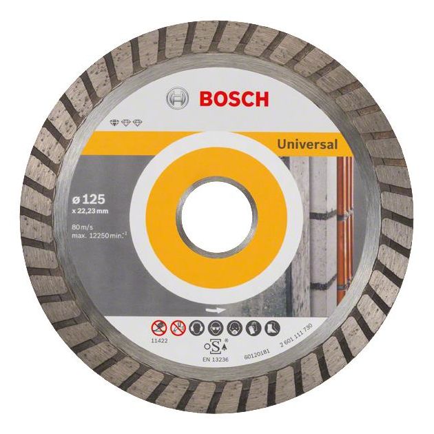 Bosch Алмазний диск Standard for Universal Turbo 125-22.23, фото , зображення 2 | SNABZHENIE.com.ua
