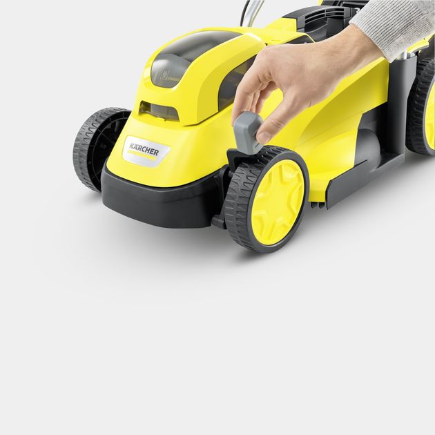 Karcher Газонокосарка акумуляторна LMO 18-33 Battery 18В 33см 35-65мм (без АКБ та ЗП), фото , зображення 10 | SNABZHENIE.com.ua Karcher Газонокосарка акумуляторна LMO 18-33 Battery 18В 33см 35-65мм (без АКБ та ЗП), фото , зображення 10 | SNABZHENIE.com.ua