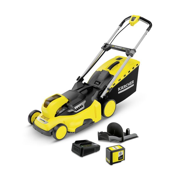 Karcher Газонокосарка акумуляторна LMO 36-46 Battery Set 36В акб 1х5А·год 46см 20-70см до 650м.кв, фото , зображення 2 | SNABZHENIE.com.ua Karcher Газонокосарка акумуляторна LMO 36-46 Battery Set 36В акб 1х5А·год 46см 20-70см до 650м.кв, фото , зображення 2 | SNABZHENIE.com.ua