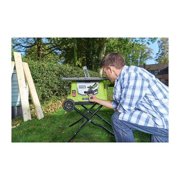 Ryobi Пиляльний верстат RTS1800EF-G 1800Вт настільна 254мм зі станиною и транспорт.колесами, фото , зображення 6 | SNABZHENIE.com.ua Ryobi Пиляльний верстат RTS1800EF-G 1800Вт настільна 254мм зі станиною и транспорт.колесами, фото , зображення 6 | SNABZHENIE.com.ua