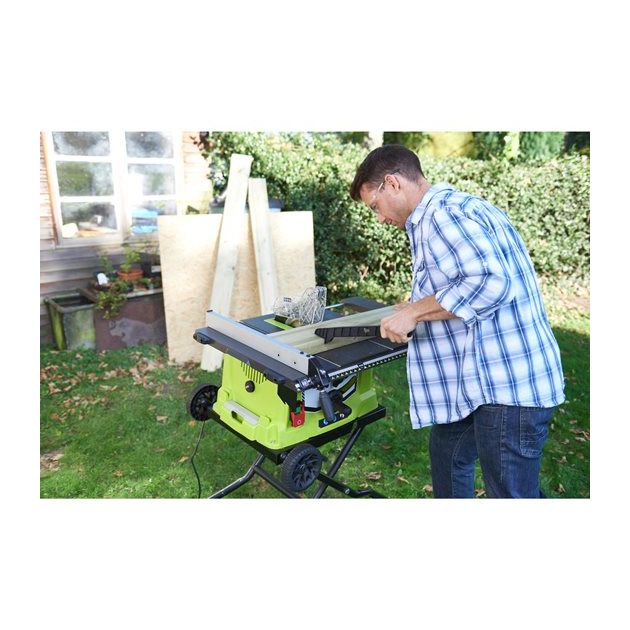 Ryobi Пиляльний верстат RTS1800EF-G 1800Вт настільна 254мм зі станиною и транспорт.колесами, фото , зображення 4 | SNABZHENIE.com.ua Ryobi Пиляльний верстат RTS1800EF-G 1800Вт настільна 254мм зі станиною и транспорт.колесами, фото , зображення 4 | SNABZHENIE.com.ua
