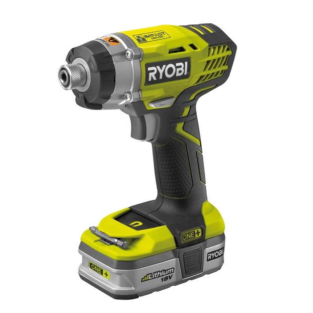 Ryobi Гвинтоверт імпульсний RiD1801M ONE+ 18В 3200об·хв 220Нм 1.2кг без АКБ та ЗП, фото , изображение 2 | SNABZHENIE.com.ua Ryobi Гвинтоверт імпульсний RiD1801M ONE+ 18В 3200об·хв 220Нм 1.2кг без АКБ та ЗП, фото , изображение 2 | SNABZHENIE.com.ua