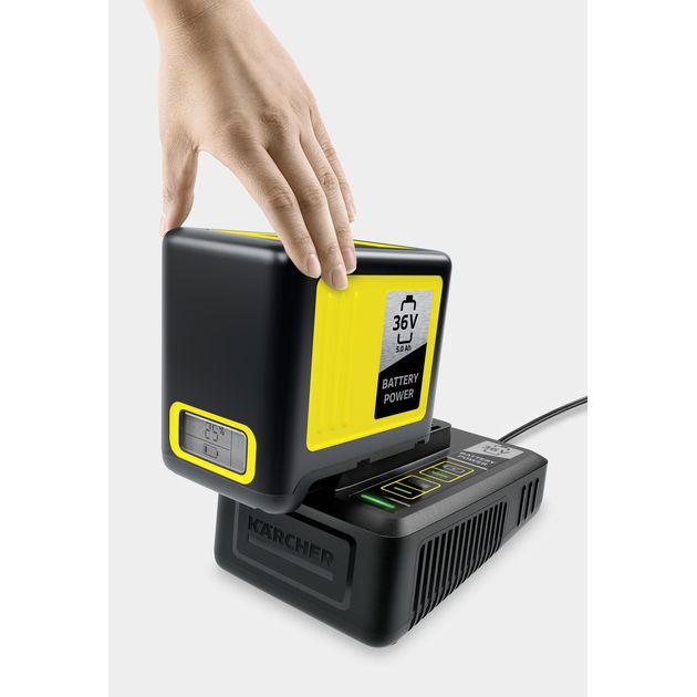 Karcher Набір швидкозарядний, 36V 5 Ah (акумулятор + ЗП), фото , зображення 6 | SNABZHENIE.com.ua Karcher Набір швидкозарядний, 36V 5 Ah (акумулятор + ЗП), фото , зображення 6 | SNABZHENIE.com.ua