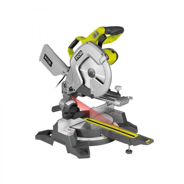 Ryobi Пила торцювальна EMS254L з протяжкою 2000Вт, 254 мм, 4500 об/хв, лазер, фото  | SNABZHENIE.com.ua