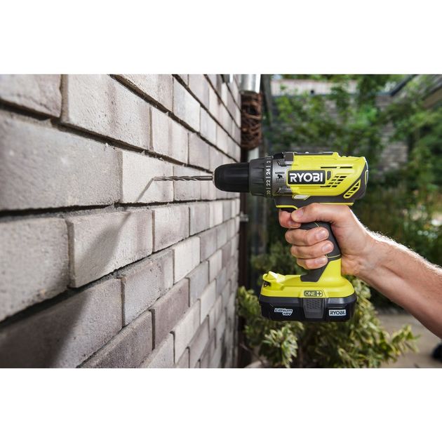 Ryobi Шурупокрут-дриль ударний акумуляторний R18PD3-0 ONE+ 18В 50Нм 500·1800об·хв 1.3кг без АКБ та ЗП, фото , зображення 7 | SNABZHENIE.com.ua Ryobi Шурупокрут-дриль ударний акумуляторний R18PD3-0 ONE+ 18В 50Нм 500·1800об·хв 1.3кг без АКБ та ЗП, фото , зображення 7 | SNABZHENIE.com.ua