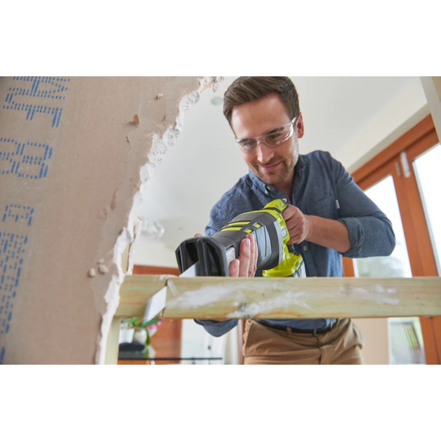 Ryobi Пила шабельна акумуляторна R18RS-0 ONE+ 18В пропил 200мм хід 28мм 2.4кг без АКБ та ЗП, фото , зображення 6 | SNABZHENIE.com.ua Ryobi Пила шабельна акумуляторна R18RS-0 ONE+ 18В пропил 200мм хід 28мм 2.4кг без АКБ та ЗП, фото , зображення 6 | SNABZHENIE.com.ua
