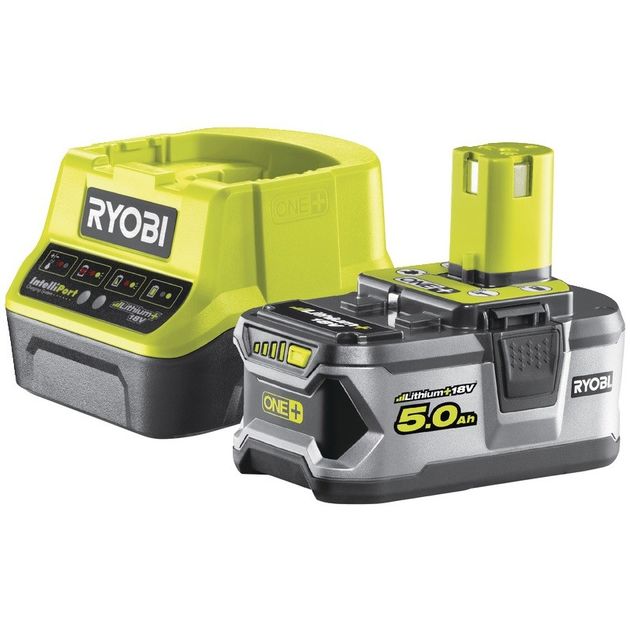 Ryobi Набір акумулятора та зарядного пристрою ONE+ RC18120-150 18В 1х5А·год ЗП 2А, фото  | SNABZHENIE.com.ua