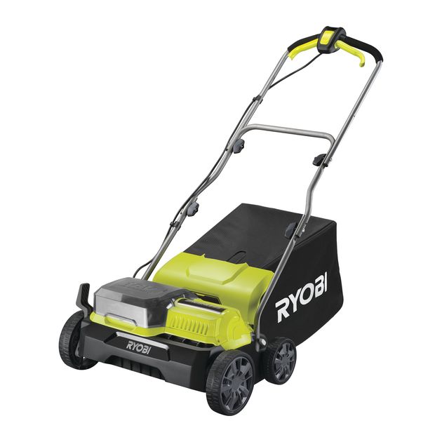Ryobi Аератор-скарифікатор акумуляторний ONE+ RY18SFX35A-240 18В акб 2х4А·год 35см 55л 10кг, фото , изображение 2 | SNABZHENIE.com.ua Ryobi Аератор-скарифікатор акумуляторний ONE+ RY18SFX35A-240 18В акб 2х4А·год 35см 55л 10кг, фото , изображение 2 | SNABZHENIE.com.ua