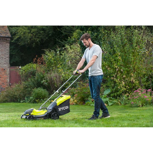 Ryobi Газонокосарка акумуляторна ONE+ OLM1833B 18В 33см 35л 25-65мм 8.1кг без АКБ та ЗП, фото , изображение 8 | SNABZHENIE.com.ua Ryobi Газонокосарка акумуляторна ONE+ OLM1833B 18В 33см 35л 25-65мм 8.1кг без АКБ та ЗП, фото , изображение 8 | SNABZHENIE.com.ua