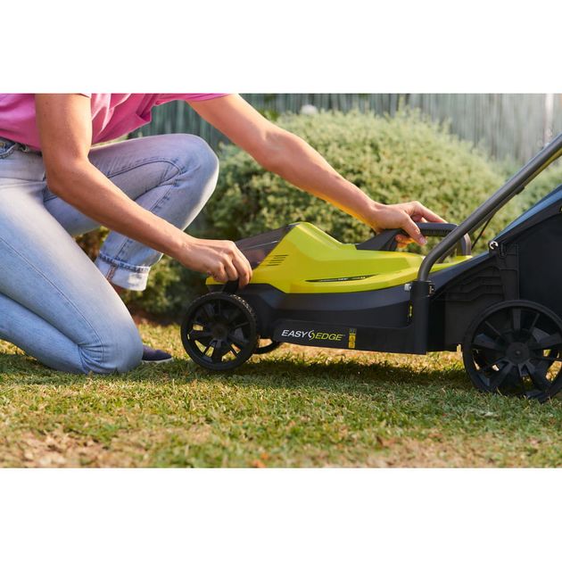 Ryobi Газонокосарка акумуляторна ONE+ OLM1833B 18В 33см 35л 25-65мм 8.1кг без АКБ та ЗП, фото , изображение 6 | SNABZHENIE.com.ua Ryobi Газонокосарка акумуляторна ONE+ OLM1833B 18В 33см 35л 25-65мм 8.1кг без АКБ та ЗП, фото , изображение 6 | SNABZHENIE.com.ua