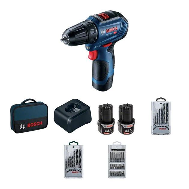 Bosch Шурупокрут-дриль акумуляторний GSR 12V-30, 12В 2х2Аг, 18/30 Нм, 20+1, 420/1600об/хв, ЗП, кейс, набір оснастки, 0.89 кг, фото , изображение 4 | SNABZHENIE.com.ua Bosch Шурупокрут-дриль акумуляторний GSR 12V-30, 12В 2х2Аг, 18/30 Нм, 20+1, 420/1600об/хв, ЗП, кейс, набір оснастки, 0.89 кг, фото , изображение 4 | SNABZHENIE.com.ua