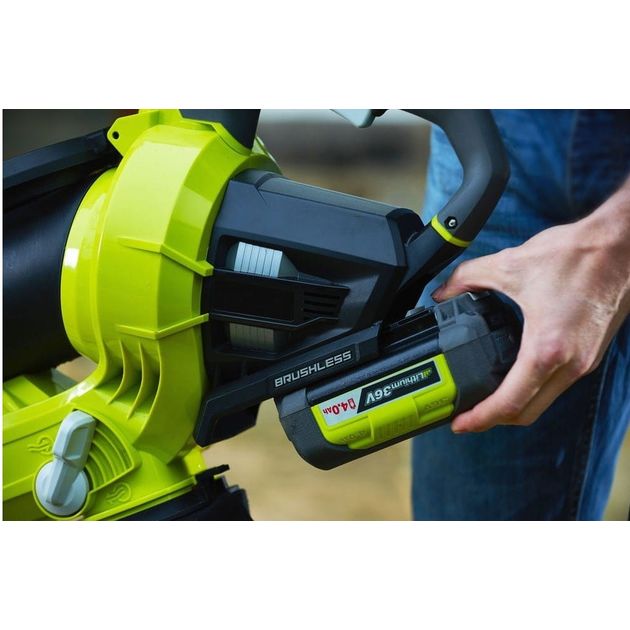 Ryobi Повітродувка-пилосос MaxPower RBV36B 36B, 238 км/год безщіткова (без АКБ і ЗП), фото , зображення 5 | SNABZHENIE.com.ua Ryobi Повітродувка-пилосос MaxPower RBV36B 36B, 238 км/год безщіткова (без АКБ і ЗП), фото , зображення 5 | SNABZHENIE.com.ua