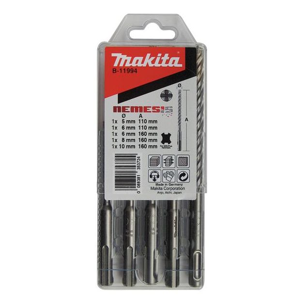 Makita SDS-Plus Nemesis. 5 шт. (B-11994), фото  | SNABZHENIE.com.ua