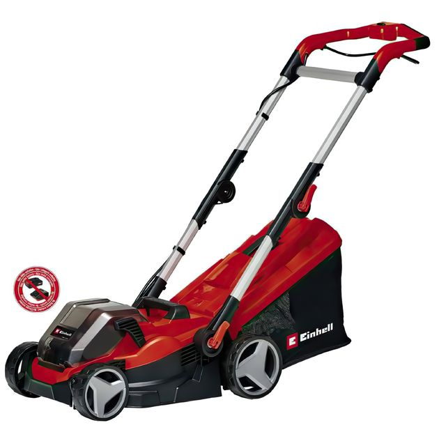 Einhell Газонокосарка акумуляторна GE-CM 36/34-1 Li-Solo PXC 18В 33.5см 30л 11.9кг (без АКБ та ЗП), фото , изображение 5 | SNABZHENIE.com.ua Einhell Газонокосарка акумуляторна GE-CM 36/34-1 Li-Solo PXC 18В 33.5см 30л 11.9кг (без АКБ та ЗП), фото , изображение 5 | SNABZHENIE.com.ua