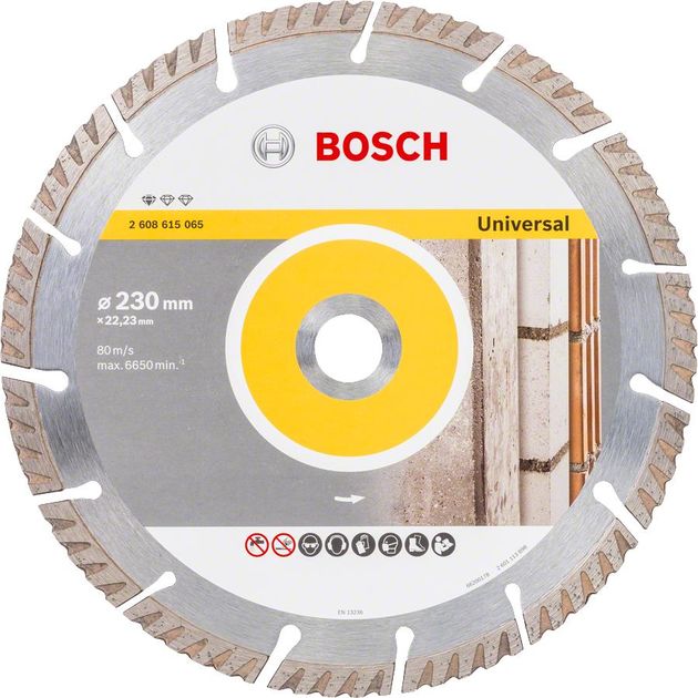 Bosch Диск алмазний Stf Universal 230-22.23, по бетону, фото , изображение 2 | SNABZHENIE.com.ua