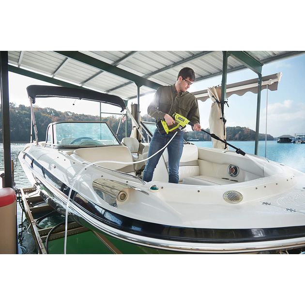 Ryobi Мінімийка високого тиску акумуляторна ONE+ RY18PW22A-0 18В 22бар 182л/год 22кг без АКБ та ЗП, фото , изображение 8 | SNABZHENIE.com.ua Ryobi Мінімийка високого тиску акумуляторна ONE+ RY18PW22A-0 18В 22бар 182л/год 22кг без АКБ та ЗП, фото , изображение 8 | SNABZHENIE.com.ua