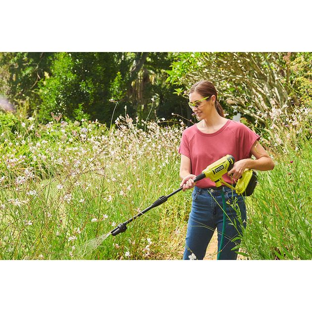 Ryobi Мінімийка високого тиску акумуляторна ONE+ RY18PW22A-0 18В 22бар 182л/год 22кг без АКБ та ЗП, фото , изображение 6 | SNABZHENIE.com.ua Ryobi Мінімийка високого тиску акумуляторна ONE+ RY18PW22A-0 18В 22бар 182л/год 22кг без АКБ та ЗП, фото , изображение 6 | SNABZHENIE.com.ua