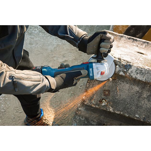 Bosch Шліфмашина кутова акумуляторна GWS 180-LI, 125мм, 18В, 11000об/хв, М14, 1,6кг, без АКБ та ЗП, фото , изображение 5 | SNABZHENIE.com.ua