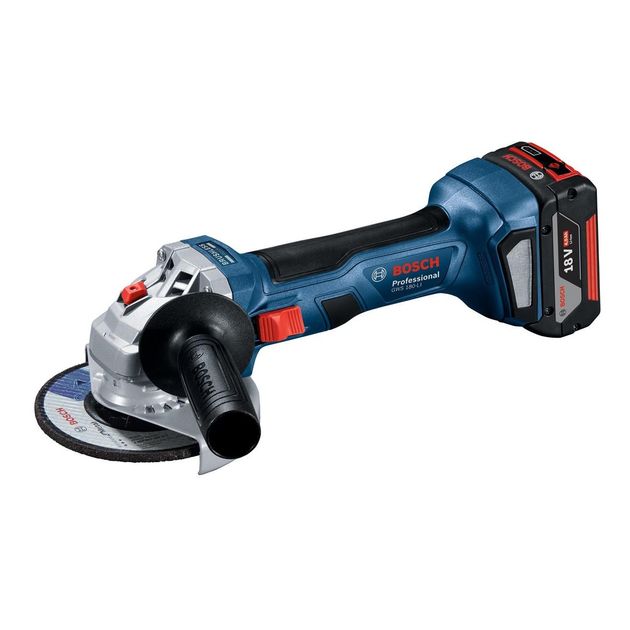 Bosch Шліфмашина кутова акумуляторна GWS 180, 125мм, 18В 1х4.0Аг, 11000об/хв, безщіткова, 1.6кг, фото  | SNABZHENIE.com.ua
