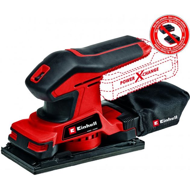 Einhell Шліфмашина вібраційна TC-OS 18/187 Li-Solo, PXC, акум., 187х97мм, 1.16кг, (без АКБ та ЗП), фото  | SNABZHENIE.com.ua