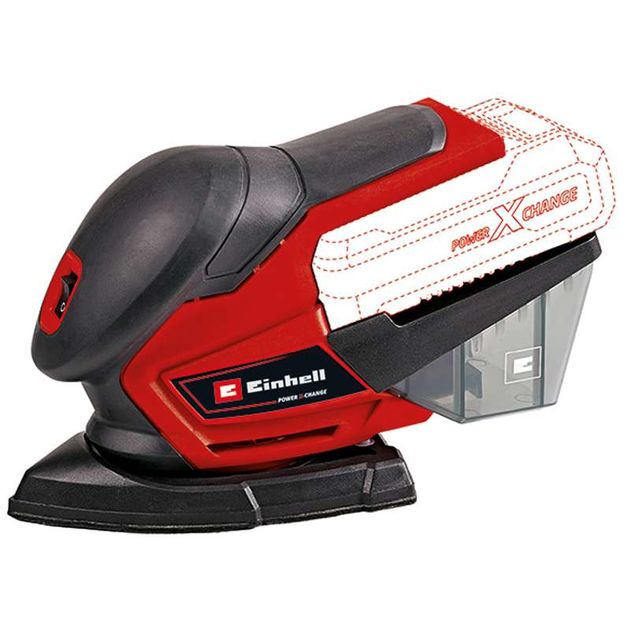 Einhell Шліфмашина вібраційна TE-OS 18/150 Li-Solo, PXC, акум., 93х60х105мм, 1кг, (без АКБ та ЗП), фото  | SNABZHENIE.com.ua