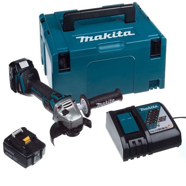Makita Шліфмашина кутова DGA504RTJ, акумуляторна, 18 В, 5 Аг, 8500 об/хв, 125 мм, 2.3 кг, фото , изображение 4 | SNABZHENIE.com.ua Makita Шліфмашина кутова DGA504RTJ, акумуляторна, 18 В, 5 Аг, 8500 об/хв, 125 мм, 2.3 кг, фото , изображение 4 | SNABZHENIE.com.ua