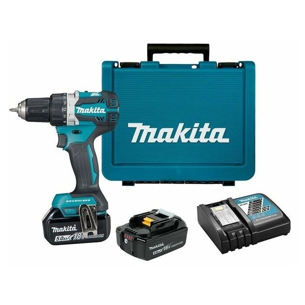 Makita Шуруповерт DDF484RTE, акум, 18В, 5Ah 2шт., 0-500/0-2000 об/хв, 54Нм, 1.5кг, кейс, фото , изображение 7 | SNABZHENIE.com.ua Makita Шуруповерт DDF484RTE, акум, 18В, 5Ah 2шт., 0-500/0-2000 об/хв, 54Нм, 1.5кг, кейс, фото , изображение 7 | SNABZHENIE.com.ua