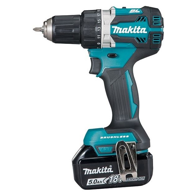 Makita Шуруповерт DDF484RTE, акум, 18В, 5Ah 2шт., 0-500/0-2000 об/хв, 54Нм, 1.5кг, кейс, фото  | SNABZHENIE.com.ua