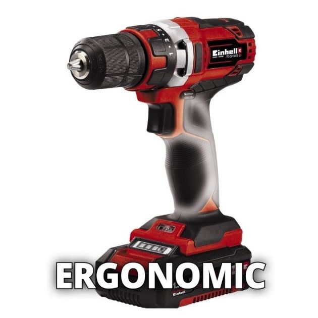 Einhell Шуруповерт-дриль TE-CD 18/40 Li-Solo, PXC, акум., ШЗП, 40Нм, 400/1500 об/хв, 1.25кг, (без АКБ та ЗП), фото , изображение 4 | SNABZHENIE.com.ua Einhell Шуруповерт-дриль TE-CD 18/40 Li-Solo, PXC, акум., ШЗП, 40Нм, 400/1500 об/хв, 1.25кг, (без АКБ та ЗП), фото , изображение 4 | SNABZHENIE.com.ua