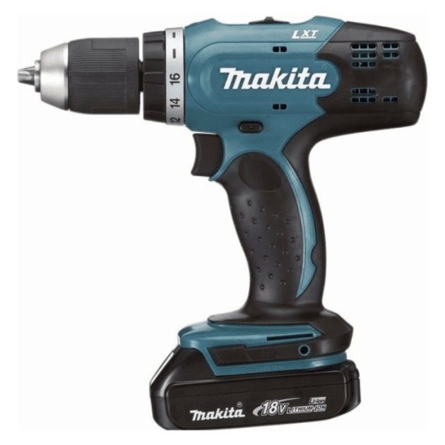 Makita Шуруповерт-дриль DDF453SYE, акум, 18В, 1.5Ah х 2шт., -400/0-1300 об/хв, 42Нм, 1.6кг, кейс, фото , зображення 2 | SNABZHENIE.com.ua