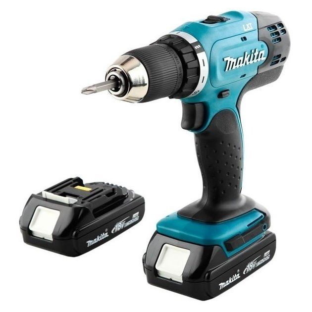 Makita Шуруповерт-дриль DDF453SYE, акум, 18В, 1.5Ah х 2шт., -400/0-1300 об/хв, 42Нм, 1.6кг, кейс, фото , зображення 5 | SNABZHENIE.com.ua
