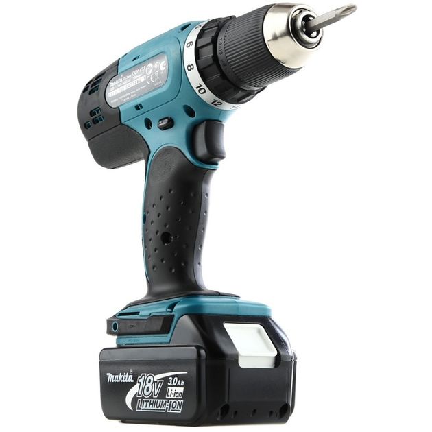 Makita Шуруповерт-дриль DDF453SYX4, акум, 18В, 1.5Ah х 2шт., -400/0-1300 об/хв, 42Нм, 1.6кг, кейс, фото , зображення 6 | SNABZHENIE.com.ua Makita Шуруповерт-дриль DDF453SYX4, акум, 18В, 1.5Ah х 2шт., -400/0-1300 об/хв, 42Нм, 1.6кг, кейс, фото , зображення 6 | SNABZHENIE.com.ua
