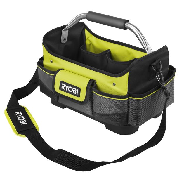 Ryobi Сумка для інструменту RSSSOT1, 17л, відкрита, жорстка конструкція, поліестер, 25х32х20см, фото  | SNABZHENIE.com.ua