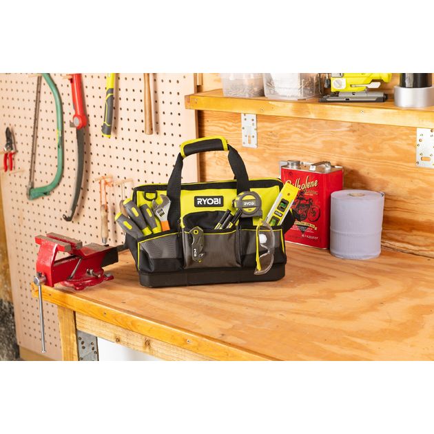 Ryobi Сумка для інструменту RSSSTB1, 22л, жорстка конструкція, поліестер, 20.5х38х29см, фото , зображення 4 | SNABZHENIE.com.ua Ryobi Сумка для інструменту RSSSTB1, 22л, жорстка конструкція, поліестер, 20.5х38х29см, фото , зображення 4 | SNABZHENIE.com.ua