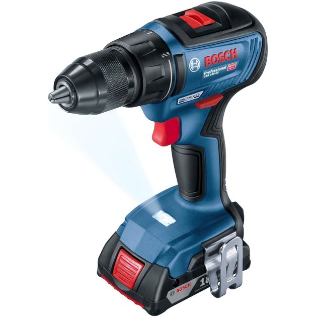 Bosch Шурупокрут-дриль акумуляторний GSR 18 V-50, 18В 2*2Аг, 28/50/50 Нм, 20+1, 460/1800об/хв, ЗП, кейс, аксесуари, 1кг, фото  | SNABZHENIE.com.ua