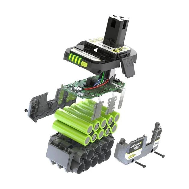 Ryobi Акумулятор ONE+ RB1840X 18В 4А·год 0.7кг, фото , зображення 8 | SNABZHENIE.com.ua Ryobi Акумулятор ONE+ RB1840X 18В 4А·год 0.7кг, фото , зображення 8 | SNABZHENIE.com.ua