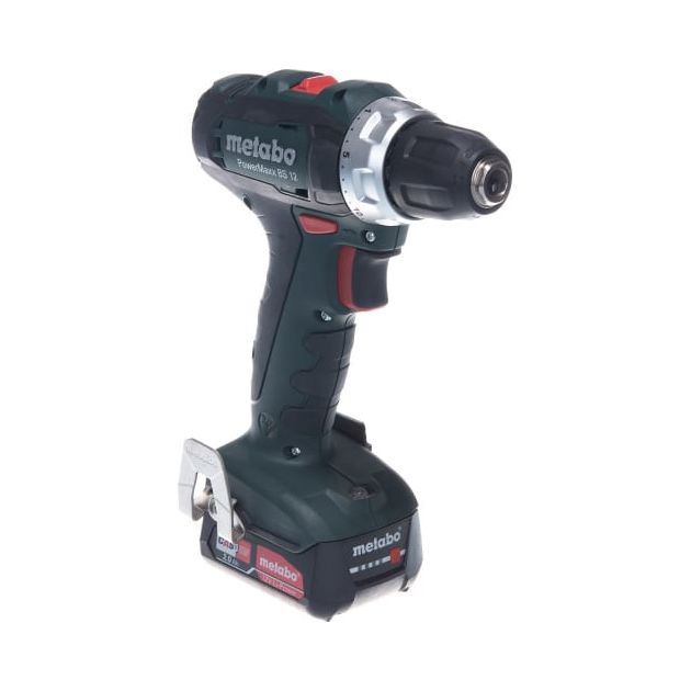 Metabo Шуруповерт-дриль PowerMaxx BS 12 - 2х2.0Аг (Slide-in), ЗП SC-30, кейс МС05, 12В, фото , изображение 5 | SNABZHENIE.com.ua Metabo Шуруповерт-дриль PowerMaxx BS 12 - 2х2.0Аг (Slide-in), ЗП SC-30, кейс МС05, 12В, фото , изображение 5 | SNABZHENIE.com.ua