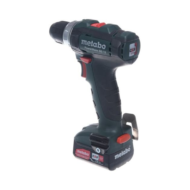 Metabo Шуруповерт-дриль PowerMaxx BS 12 - 2х2.0Аг (Slide-in), ЗП SC-30, кейс МС05, 12В, фото , изображение 6 | SNABZHENIE.com.ua Metabo Шуруповерт-дриль PowerMaxx BS 12 - 2х2.0Аг (Slide-in), ЗП SC-30, кейс МС05, 12В, фото , изображение 6 | SNABZHENIE.com.ua