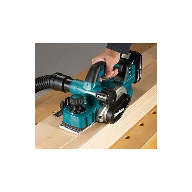 Makita Рубанок DKP181ZU акум., 18В, 11000 об/хв, 82 мм, 3мм, 3.6 кг, SOLO, фото , зображення 3 | SNABZHENIE.com.ua