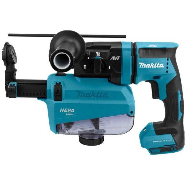 Makita Перфоратор DHR182ZWJ акумуляторний, SDS-Plus LXT, 18В, сист. вид. пилу DX05, кейс Makpac, 2.7 кг, SOLO, фото , зображення 4 | SNABZHENIE.com.ua Makita Перфоратор DHR182ZWJ акумуляторний, SDS-Plus LXT, 18В, сист. вид. пилу DX05, кейс Makpac, 2.7 кг, SOLO, фото , зображення 4 | SNABZHENIE.com.ua