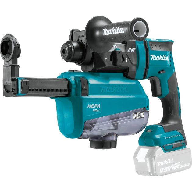 Makita Перфоратор DHR182ZWJ акумуляторний, SDS-Plus LXT, 18В, сист. вид. пилу DX05, кейс Makpac, 2.7 кг, SOLO, фото  | SNABZHENIE.com.ua