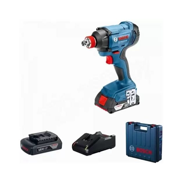 Bosch Гайковерт ударний GDX 180-Li, акум., 2х18 В, 180 Нм, M6-M14, 1.1кг, кейс, фото , изображение 5 | SNABZHENIE.com.ua