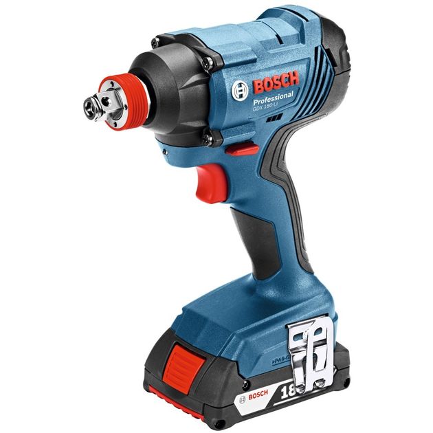 Bosch Гайковерт ударний GDX 180-Li, акум., 2х18 В, 180 Нм, M6-M14, 1.1кг, кейс, фото  | SNABZHENIE.com.ua