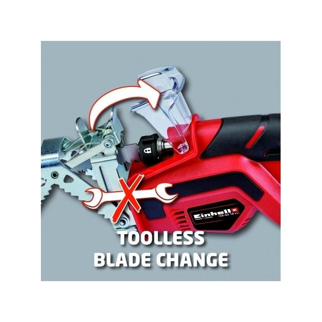 Einhell Пила обрізна садова акумуляторна X-Change GE-GS 18 Li, 18 В, 1500-2800 об/хв, 90/70мм, 1.2 кг, SOLO, фото , изображение 5 | SNABZHENIE.com.ua Einhell Пила обрізна садова акумуляторна X-Change GE-GS 18 Li, 18 В, 1500-2800 об/хв, 90/70мм, 1.2 кг, SOLO, фото , изображение 5 | SNABZHENIE.com.ua