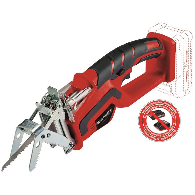 Einhell Пила обрізна садова акумуляторна X-Change GE-GS 18 Li, 18 В, 1500-2800 об/хв, 90/70мм, 1.2 кг, SOLO, фото  | SNABZHENIE.com.ua