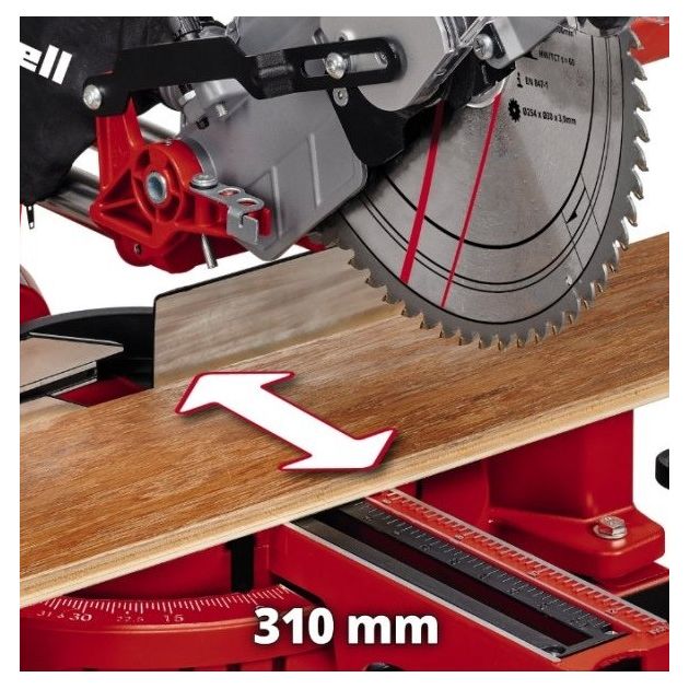 Einhell Пила торцовочна TC-SM 2531/2 U, 1900Вт, диск 254x30x2,8мм, 4800 об/хв, 17.76кг, фото , изображение 6 | SNABZHENIE.com.ua Einhell Пила торцовочна TC-SM 2531/2 U, 1900Вт, диск 254x30x2,8мм, 4800 об/хв, 17.76кг, фото , изображение 6 | SNABZHENIE.com.ua