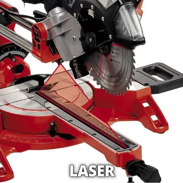 Einhell Пила торцовочна з протяжкою TC-SM 2534/1 Dual, 2100 Вт, диск 250 мм, лазер, фото , изображение 5 | SNABZHENIE.com.ua Einhell Пила торцовочна з протяжкою TC-SM 2534/1 Dual, 2100 Вт, диск 250 мм, лазер, фото , изображение 5 | SNABZHENIE.com.ua