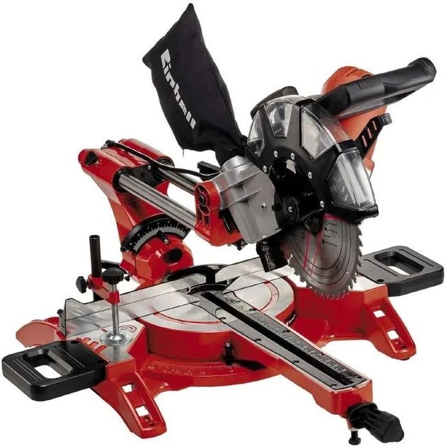 Einhell Пила торцовочна з протяжкою TC-SM 2534/1 Dual, 2100 Вт, диск 250 мм, лазер, фото  | SNABZHENIE.com.ua