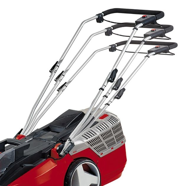 Einhell Газонокосарка GE-CM 43 Li M Kit, PXC, акум., 2x18В 4.0Ah, 43см, 63л, 16.5кг, фото , зображення 5 | SNABZHENIE.com.ua Einhell Газонокосарка GE-CM 43 Li M Kit, PXC, акум., 2x18В 4.0Ah, 43см, 63л, 16.5кг, фото , зображення 5 | SNABZHENIE.com.ua