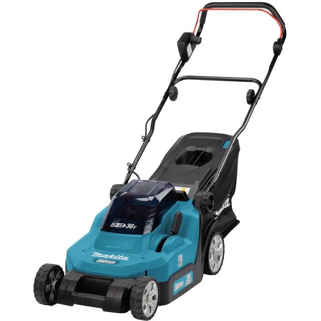 Makita Газонокосарка акумуляторна DLM382CM2, 2х18В, 270-540 м2, 40 л, 25 - 75 мм (6 позицій), 14.5 кг, SOLO, фото  | SNABZHENIE.com.ua